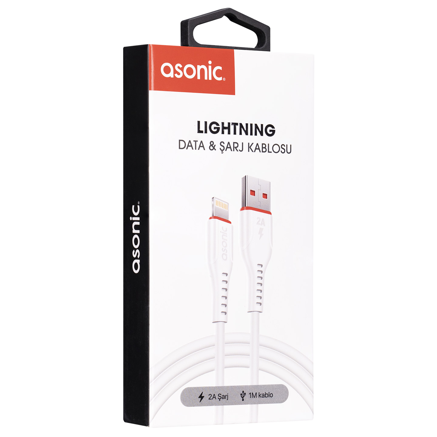 ASONIC AS-X306 BEYAZ IPAD/IPHONE LIGHTNING DATA+ŞARJ KABLOSU  BEYAZ