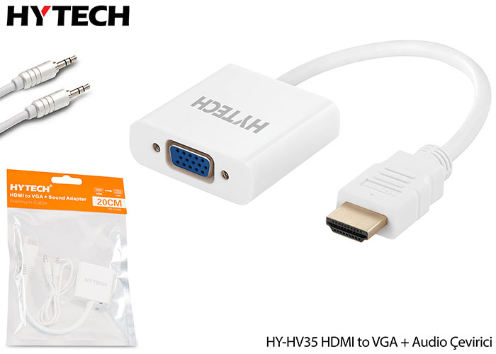 HYTECH HY-HV35 HDMI TO VGA + AUDIO CEVIRICI