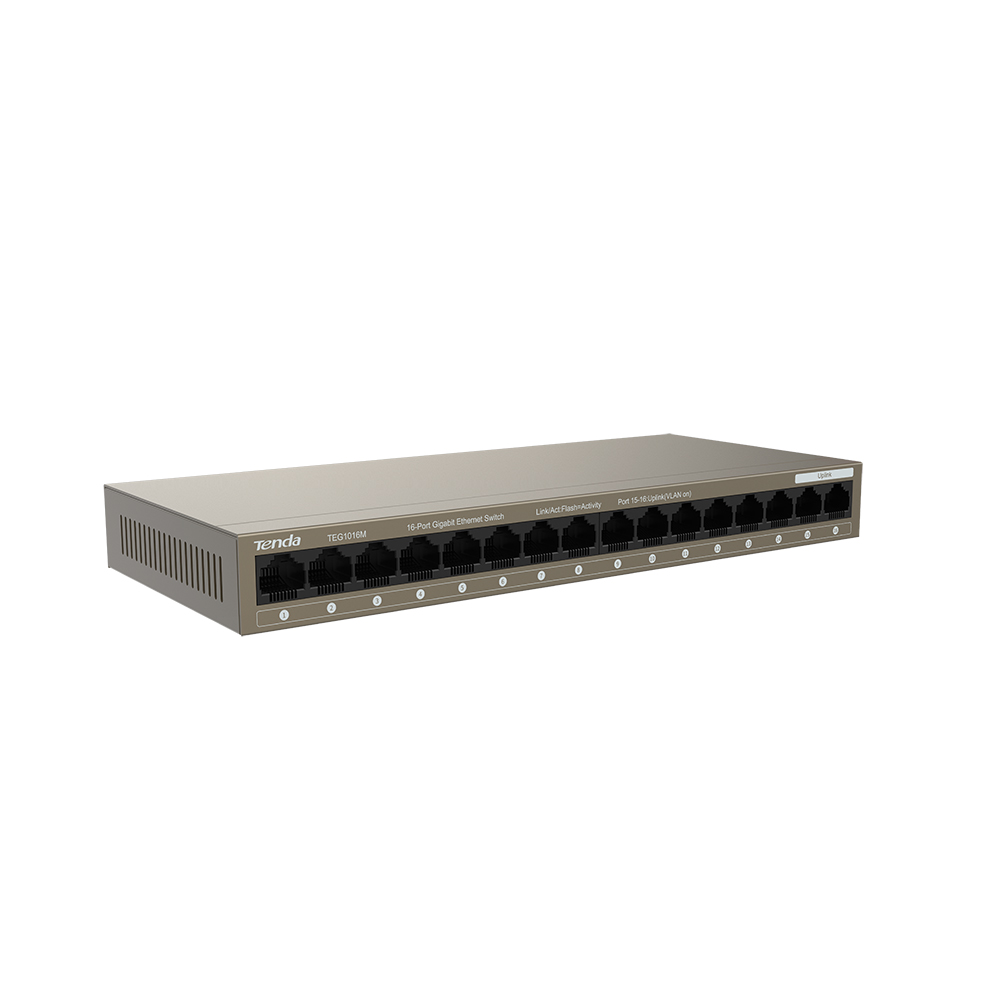 TENDA TEG1016M 16 PORT 10/100/1000Mbps GIGABIT  SWITCH