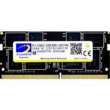 32 GB DDR4 3200MHZ TwinMOS  CL19 NOTEBOOK RAM 1.2Volt MDD432GB3200N