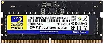 8 GB DDR5 4800MHZ TwinMOS CL40 NOTEBOOK RAM TMD58GB4800S40
